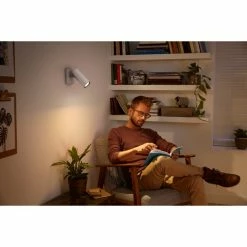 Philips Leuchten Philips Hue Ambiance White Buratto Deckenspot Basis-Set Silber, 1-flammig, Fernbedienung -Smart Home Innenleuchten Verkäufe philips hue ambiance white buratto deckenspot basis set 8718696164037 6