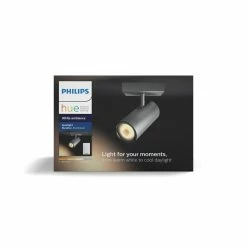 Philips Leuchten Philips Hue Ambiance White Buratto Deckenspot Basis-Set Silber, 1-flammig, Fernbedienung -Smart Home Innenleuchten Verkäufe philips hue ambiance white buratto deckenspot basis set 8718696164037 8