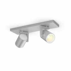 Philips Leuchten Philips Hue Ambiance White & Color Argenta Wand-/Deckenspot Erweiterung Silber, 2-flammig, Farbwechsler 8 Philips Leuchten Philips Hue Ambiance White & Color Argenta Wand-/Deckenspot Erweiterung Silber, 2-flammig, Farbwechsler -Smart Home Innenleuchten Verkäufe philips hue ambiance white color argenta wand deckenspot erweiterung 8718696171622 3