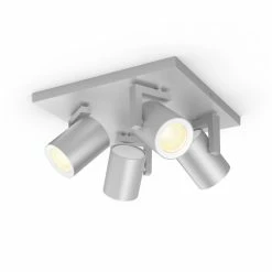 Philips Leuchten Philips Hue Ambiance White & Color Argenta Wand-/Deckenspot Erweiterung Silber, 4-flammig, Farbwechsler -Smart Home Innenleuchten Verkäufe philips hue ambiance white color argenta wand deckenspot erweiterung 8718696171646 2