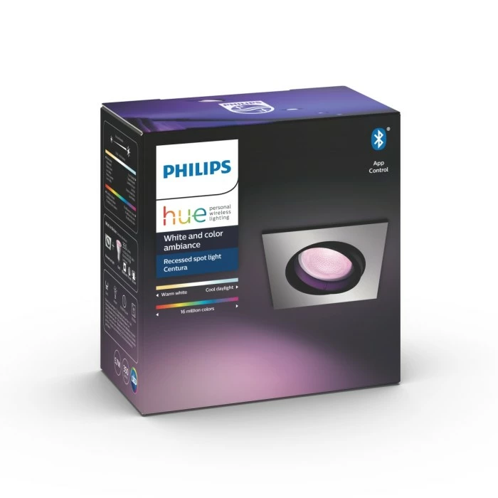 Philips Leuchten Philips Hue Ambiance White & Color Centura Einbauspot Erweiterung Silber, 1-flammig, Farbwechsler 3 Philips Leuchten Philips Hue Ambiance White & Color Centura Einbauspot Erweiterung Silber, 1-flammig, Farbwechsler – Bild 3