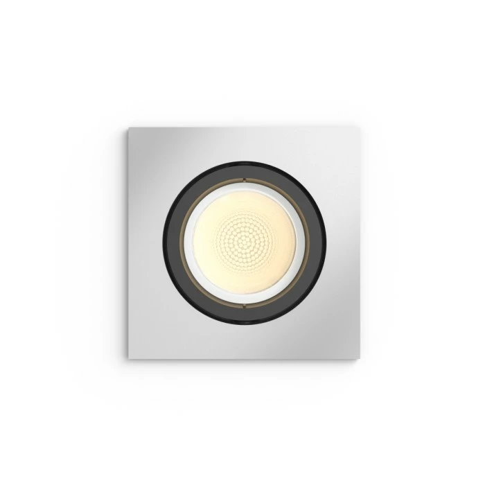 Philips Leuchten Philips Hue Ambiance White & Color Centura Einbauspot Erweiterung Silber, 1-flammig, Farbwechsler 4 Philips Leuchten Philips Hue Ambiance White & Color Centura Einbauspot Erweiterung Silber, 1-flammig, Farbwechsler – Bild 4