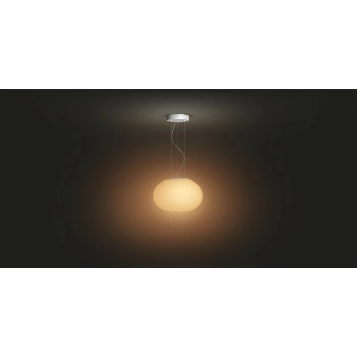 Philips Leuchten Philips Hue Ambiance White & Color Flourish Pendelleuchte LED Weiß, 1-flammig, Farbwechsler 3 Philips Leuchten Philips Hue Ambiance White & Color Flourish Pendelleuchte LED Weiß, 1-flammig, Farbwechsler – Bild 3