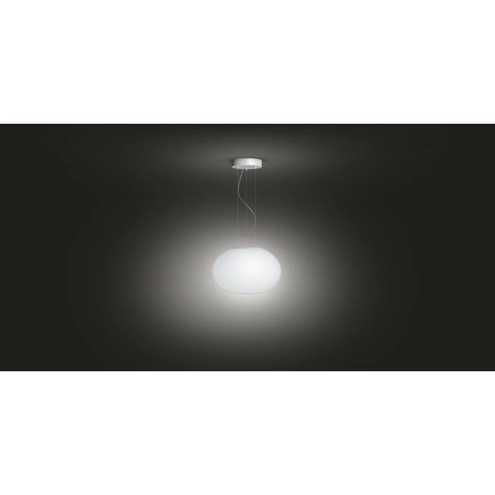 Philips Leuchten Philips Hue Ambiance White & Color Flourish Pendelleuchte LED Weiß, 1-flammig, Farbwechsler 4 Philips Leuchten Philips Hue Ambiance White & Color Flourish Pendelleuchte LED Weiß, 1-flammig, Farbwechsler – Bild 4