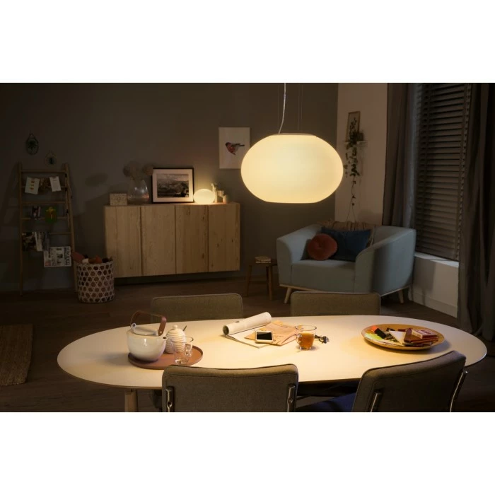 Philips Leuchten Philips Hue Ambiance White & Color Flourish Pendelleuchte LED Weiß, 1-flammig, Farbwechsler 5 Philips Leuchten Philips Hue Ambiance White & Color Flourish Pendelleuchte LED Weiß, 1-flammig, Farbwechsler – Bild 5