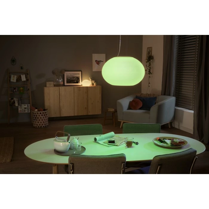 Philips Leuchten Philips Hue Ambiance White & Color Flourish Pendelleuchte LED Weiß, 1-flammig, Farbwechsler 7 Philips Leuchten Philips Hue Ambiance White & Color Flourish Pendelleuchte LED Weiß, 1-flammig, Farbwechsler – Bild 7