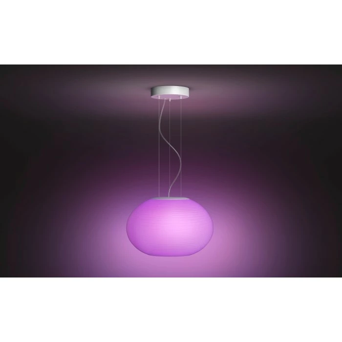 Philips Leuchten Philips Hue Ambiance White & Color Flourish Pendelleuchte LED Weiß, 1-flammig, Farbwechsler 9 Philips Leuchten Philips Hue Ambiance White & Color Flourish Pendelleuchte LED Weiß, 1-flammig, Farbwechsler – Bild 9