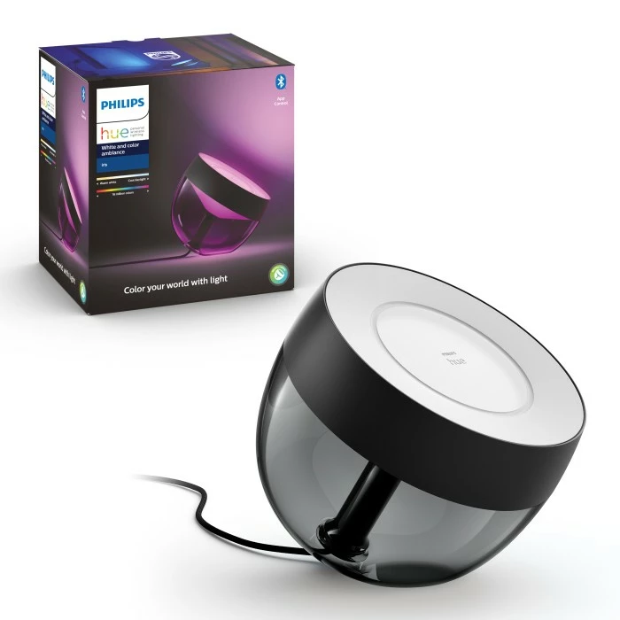 Philips Leuchten Philips Hue Ambiance White & Color Iris Tischleuchte LED Schwarz, Transparent, Klar, 1-flammig, Farbwechsler 2 Philips Leuchten Philips Hue Ambiance White & Color Iris Tischleuchte LED Schwarz, Transparent, Klar, 1-flammig, Farbwechsler – Bild 2