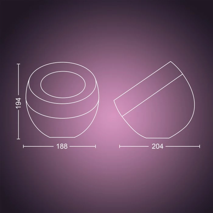 Philips Leuchten Philips Hue Ambiance White & Color Iris Tischleuchte LED Schwarz, Transparent, Klar, 1-flammig, Farbwechsler 11 Philips Leuchten Philips Hue Ambiance White & Color Iris Tischleuchte LED Schwarz, Transparent, Klar, 1-flammig, Farbwechsler – Bild 11