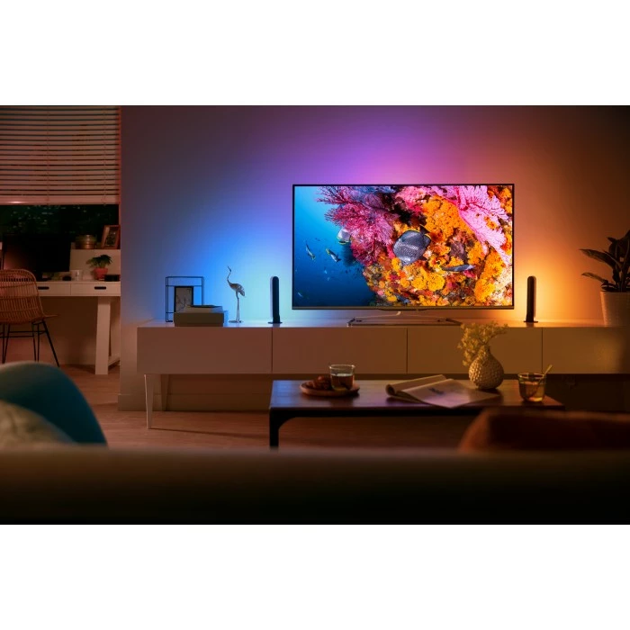 Philips Leuchten Philips Hue Ambiance White & Color Play Lightbar Doppelpack Basis-Set LED Schwarz, 2-flammig, Farbwechsler 3 Philips Leuchten Philips Hue Ambiance White & Color Play Lightbar Doppelpack Basis-Set LED Schwarz, 2-flammig, Farbwechsler – Bild 3