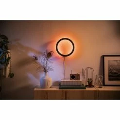 Philips Leuchten Philips Hue Ambiance White & Color Sana Wandleuchte LED Schwarz, 1-flammig, Farbwechsler -Smart Home Innenleuchten Verkäufe philips hue ambiance white color sana wandleuchte 8718696174531 4