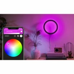 Philips Leuchten Philips Hue Ambiance White & Color Sana Wandleuchte LED Schwarz, 1-flammig, Farbwechsler -Smart Home Innenleuchten Verkäufe philips hue ambiance white color sana wandleuchte 8718696174531 7