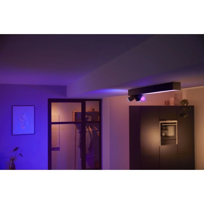Philips Leuchten Philips HUE Centris Deckenleuchte LED Schwarz, 1-flammig, Farbwechsler 1 Philips Leuchten Philips HUE Centris Deckenleuchte LED Schwarz, 1-flammig, Farbwechsler