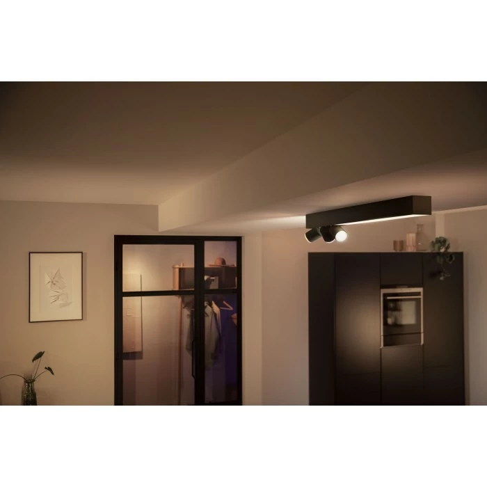 Philips Leuchten Philips HUE Centris Deckenleuchte LED Schwarz, 1-flammig, Farbwechsler 2 Philips Leuchten Philips HUE Centris Deckenleuchte LED Schwarz, 1-flammig, Farbwechsler – Bild 2