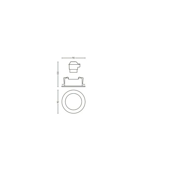 Philips Leuchten Philips Hue Milliskin Einbauspot Weiß, 1-flammig 6 Philips Leuchten Philips Hue Milliskin Einbauspot Weiß, 1-flammig – Bild 6