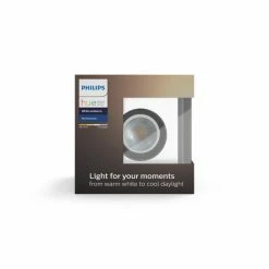Philips Leuchten Philips Hue Milliskin Einbauspot Silber, 1-flammig -Smart Home Innenleuchten Verkäufe philips hue milliskin einbauspot 8718696175460 11