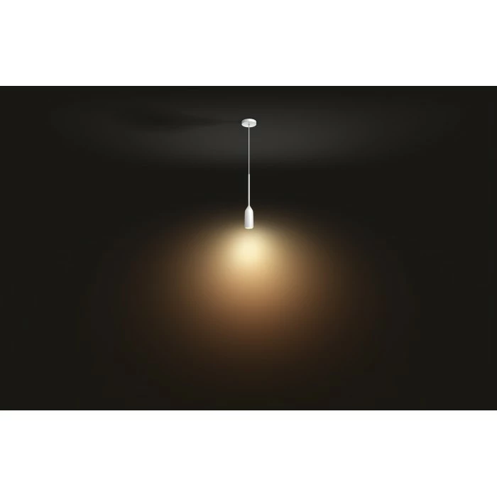 Philips Leuchten Philips Hue White Ambiance Devote Pendelleuchte LED Weiß, 1-flammig 5 Philips Leuchten Philips Hue White Ambiance Devote Pendelleuchte LED Weiß, 1-flammig – Bild 5