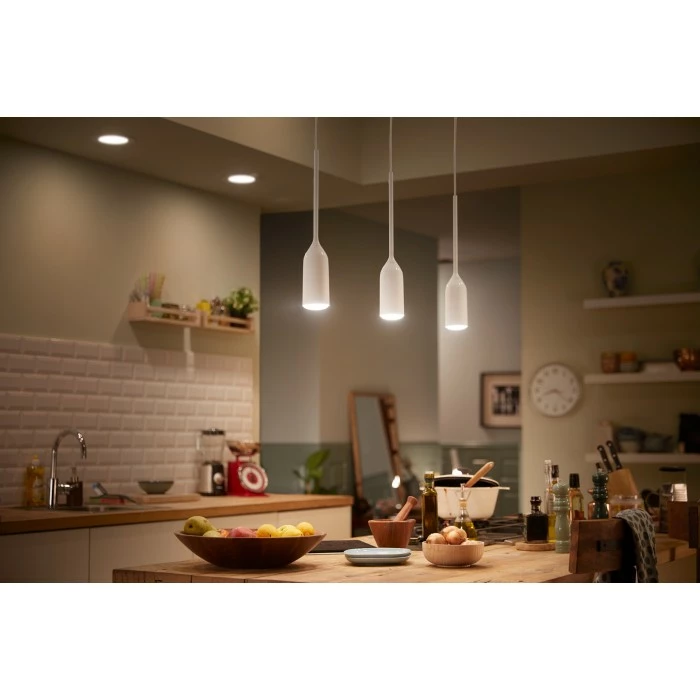 Philips Leuchten Philips Hue White Ambiance Devote Pendelleuchte LED Weiß, 1-flammig 7 Philips Leuchten Philips Hue White Ambiance Devote Pendelleuchte LED Weiß, 1-flammig – Bild 7