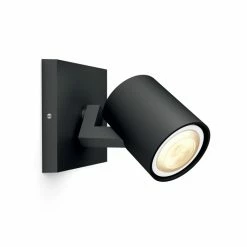 Philips Leuchten Philips Hue White Ambiance Runner Wandspot Basis LED Schwarz, 1-flammig