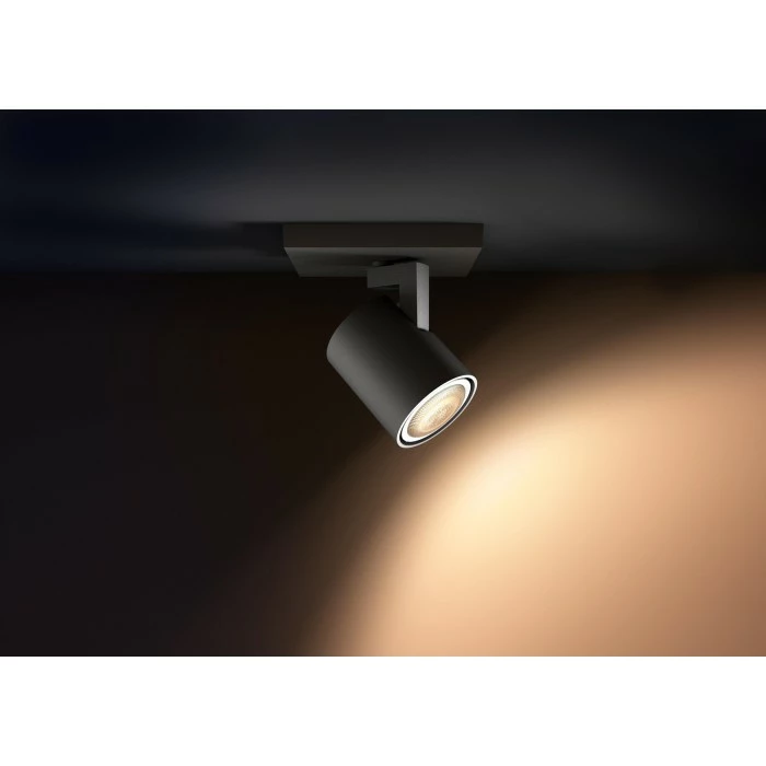 Philips Leuchten Philips Hue White Ambiance Runner Wandspot Basis LED Schwarz, 1-flammig 2 Philips Leuchten Philips Hue White Ambiance Runner Wandspot Basis LED Schwarz, 1-flammig – Bild 2