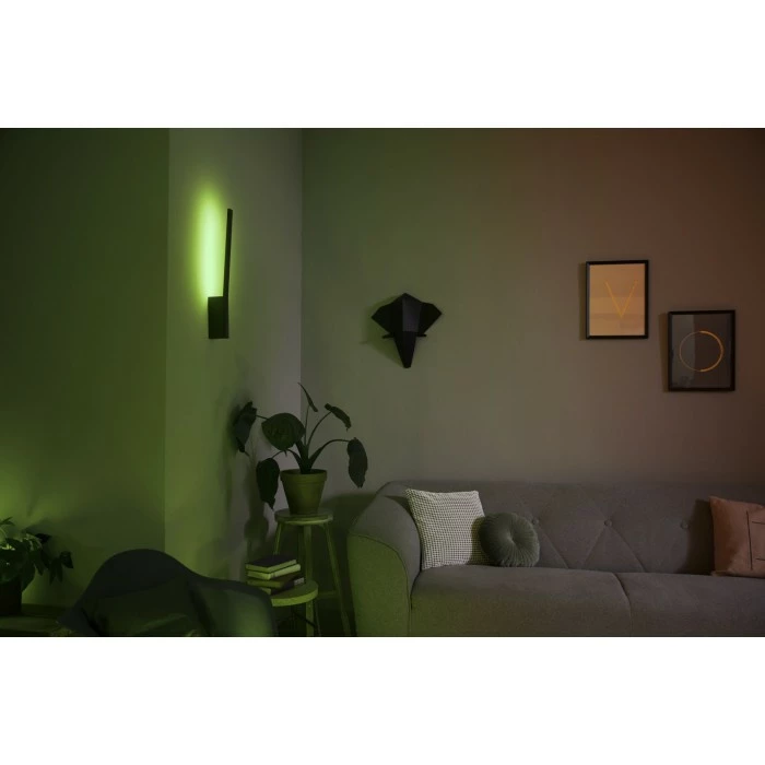 Philips Leuchten Philips Hue White & Col. Amb. Liane Wandleuchte LED Schwarz, 1-flammig, Farbwechsler 5 Philips Leuchten Philips Hue White & Col. Amb. Liane Wandleuchte LED Schwarz, 1-flammig, Farbwechsler – Bild 5