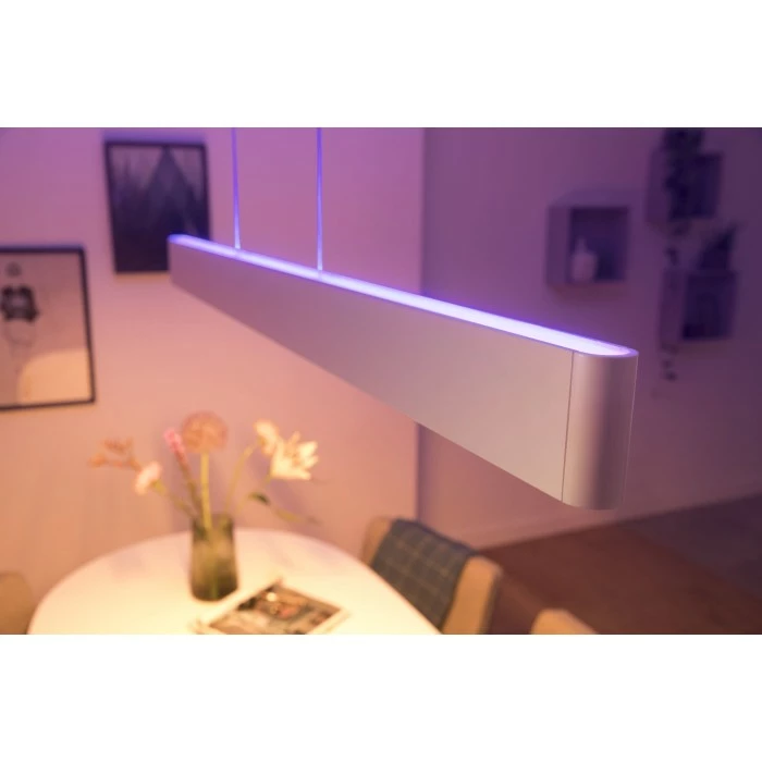Philips Leuchten Philips Hue White & Colour Ambiance Ensis Pendelleuchte LED Weiß, 2-flammig, Farbwechsler 7 Philips Leuchten Philips Hue White & Colour Ambiance Ensis Pendelleuchte LED Weiß, 2-flammig, Farbwechsler – Bild 7