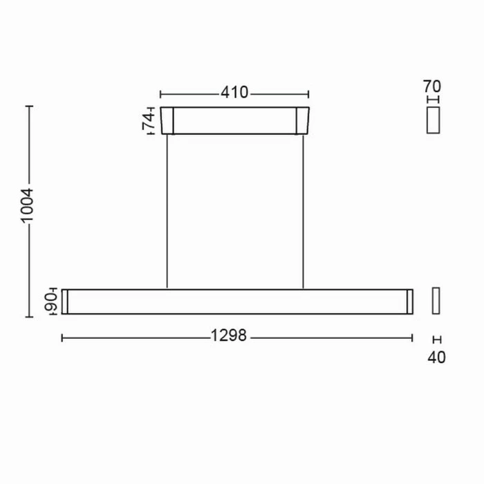 Philips Leuchten Philips Hue White & Colour Ambiance Ensis Pendelleuchte LED Weiß, 2-flammig, Farbwechsler 10 Philips Leuchten Philips Hue White & Colour Ambiance Ensis Pendelleuchte LED Weiß, 2-flammig, Farbwechsler – Bild 10