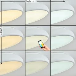 Hofstein Rhone Deckenleuchte LED Wei&szlig;, 1-flammig, Farbwechsler -Smart Home Innenleuchten Verkäufe rhone deckenleuchte h3550618 2