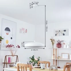 Hofstein Rhone Hängeleuchte LED Weiß, 1-flammig, Farbwechsler -Smart Home Innenleuchten Verkäufe rhone haengeleuchte h3550632 3