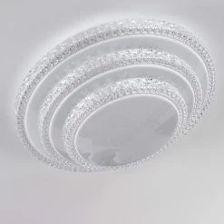 Hofstein Roseto Deckenleuchte LED Weiß, Transparent, Klar, 1-flammig, Fernbedienung -Smart Home Innenleuchten Verkäufe roseto deckenleuchte h3391389 7