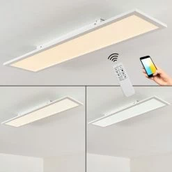 Hofstein Salmi Deckenleuchte LED Weiß, 1-flammig, Fernbedienung 26 Hofstein Salmi Deckenleuchte LED Weiß, 1-flammig, Fernbedienung -Smart Home Innenleuchten Verkäufe salmi deckenleuchte h3315279 4