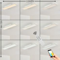 Hofstein Salmi Deckenleuchte LED Weiß, 1-flammig, Fernbedienung 28 Hofstein Salmi Deckenleuchte LED Weiß, 1-flammig, Fernbedienung -Smart Home Innenleuchten Verkäufe salmi deckenleuchte h3315279 6
