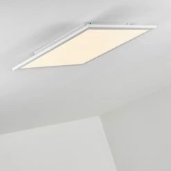 Hofstein Salmi Deckenpanel LED Aluminium, Wei&szlig;, 1-flammig, Fernbedienung -Smart Home Innenleuchten Verkäufe salmi deckenpanel h3311998 11