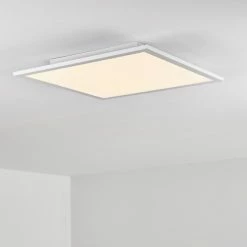 Hofstein Salmi Deckenpanel LED Aluminium, Wei&szlig;, 1-flammig, Fernbedienung -Smart Home Innenleuchten Verkäufe salmi deckenpanel h3311998 13