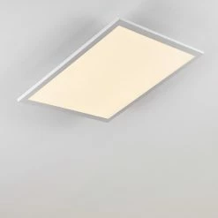 Hofstein Salmi Deckenpanel LED Aluminium, Wei&szlig;, 1-flammig, Fernbedienung -Smart Home Innenleuchten Verkäufe salmi deckenpanel h3311998 15