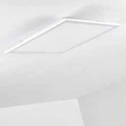 Hofstein Salmi Deckenpanel LED Aluminium, Wei&szlig;, 1-flammig, Fernbedienung -Smart Home Innenleuchten Verkäufe salmi deckenpanel h3311998 16