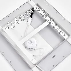 Hofstein Salmi Deckenpanel LED Aluminium, Wei&szlig;, 1-flammig, Fernbedienung -Smart Home Innenleuchten Verkäufe salmi deckenpanel h3311998 19