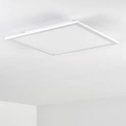 Hofstein Salmi Deckenpanel LED Aluminium, Wei&szlig;, 1-flammig, Fernbedienung -Smart Home Innenleuchten Verkäufe salmi deckenpanel h3311998 5