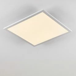 Hofstein Salmi Deckenpanel LED Aluminium, Wei&szlig;, 1-flammig, Fernbedienung -Smart Home Innenleuchten Verkäufe salmi deckenpanel h3311998 9