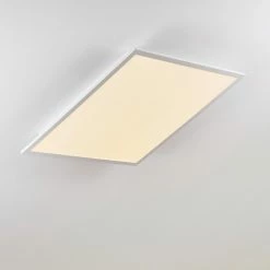 Hofstein Salmi Deckenpanel LED Aluminium, Weiß, 1-flammig, Fernbedienung -Smart Home Innenleuchten Verkäufe salmi deckenpanel h3314395 19