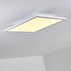 Hofstein Salmi Deckenpanel LED Wei&szlig;, 1-flammig, Fernbedienung, Farbwechsler -Smart Home Innenleuchten Verkäufe salmi deckenpanel h3325452 3