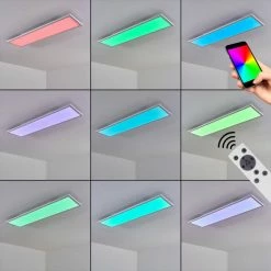 Hofstein Salmi Deckenpanel LED Weiß, 1-flammig, Fernbedienung, Farbwechsler 33 Hofstein Salmi Deckenpanel LED Weiß, 1-flammig, Fernbedienung, Farbwechsler -Smart Home Innenleuchten Verkäufe salmi deckenpanel h3325506 10