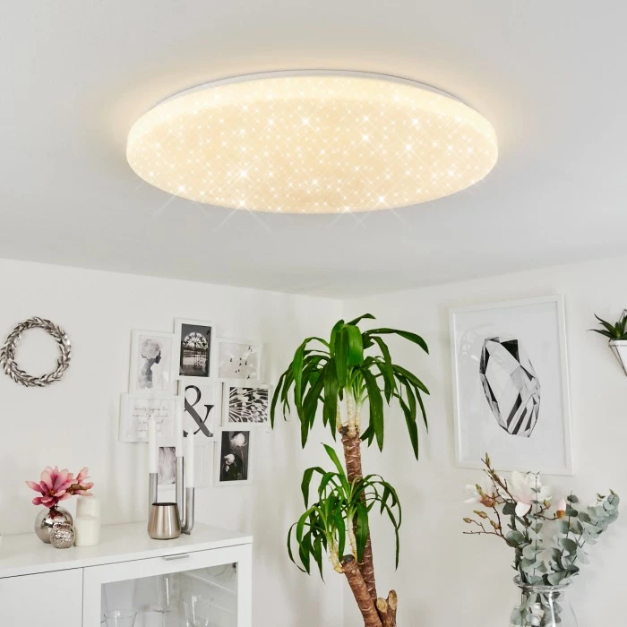 Hofstein Sweet Deckenpanel LED Weiß, 1-flammig, Fernbedienung 11 Hofstein Sweet Deckenpanel LED Weiß, 1-flammig, Fernbedienung – Bild 11