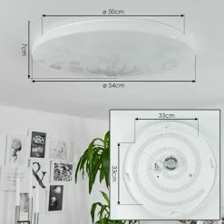 Hofstein Sweet Deckenpanel LED Weiß, 1-flammig, Fernbedienung 15 Hofstein Sweet Deckenpanel LED Weiß, 1-flammig, Fernbedienung -Smart Home Innenleuchten Verkäufe sweet deckenpanel h3562444 3
