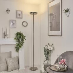 Hofstein Theron Stehleuchte LED Nickel-Matt, 1-flammig, Fernbedienung -Smart Home Innenleuchten Verkäufe theron stehleuchte h3552346 6