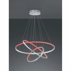 Trio Leuchten Aaron Pendelleuchte LED Nickel-Matt, 1-flammig, Fernbedienung, Farbwechsler -Smart Home Innenleuchten Verkäufe trio leuchten aaron pendelleuchte 352710307 2