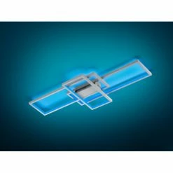 Trio Leuchten THIAGO Deckenleuchte LED Nickel-Matt, 1-flammig, Fernbedienung, Farbwechsler -Smart Home Innenleuchten Verkäufe trio leuchten thiago deckenleuchte 652610307 3