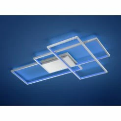 Trio Leuchten Thiago Deckenleuchte LED Nickel-Matt, 1-flammig, Fernbedienung, Farbwechsler 7 Trio Leuchten Thiago Deckenleuchte LED Nickel-Matt, 1-flammig, Fernbedienung, Farbwechsler -Smart Home Innenleuchten Verkäufe trio leuchten thiago deckenleuchte 652690307 3