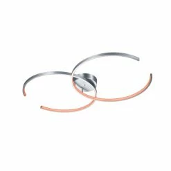 Trio Leuchten WIZ CITIZEN Deckenleuchte LED Nickel-Matt, 2-flammig, Fernbedienung, Farbwechsler -Smart Home Innenleuchten Verkäufe trio leuchten wiz citizen deckenleuchte 651110207 2