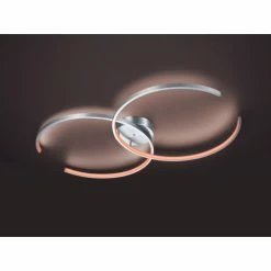 Trio Leuchten WIZ CITIZEN Deckenleuchte LED Nickel-Matt, 2-flammig, Fernbedienung, Farbwechsler -Smart Home Innenleuchten Verkäufe trio leuchten wiz citizen deckenleuchte 651110207 3